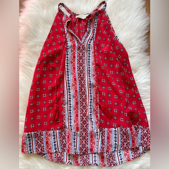 Pink Rebublic Red Boho Tank Size XS - Picture 4 of 10